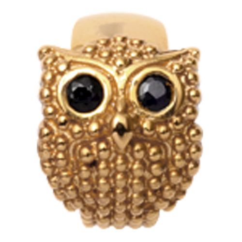 Image of Christina Collect Owl forgyldt charm